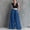 Blue, variant on Women's Pleated High Waist Wide Leg Pants – Rhinestone Buckle Belt, Side Pocket, Solid Color Summer Work Bottoms Yellow,L