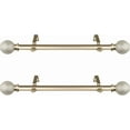 thumbnail image 2 of Braxton 1" Side Curtain Rod 12-20 inch (Set of 2) - Gold, 2 of 2