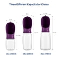 thumbnail image 3 of WePet Bouteille d'Eau Portable pour Chien, 350 ml, Distributeur d'Eau Étanche avec Distributeur d'Eau pour Animaux de Compagnie Marche Extérieure, Randonnée, Voyage, Plastique de Qualité Alimentaire, 3 of 6
