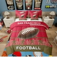 thumbnail image 2 of Erosebridal 3D Rugby Print Bedding Full Size, Football Soccer Bed in a Bag Full size, Eat Sleep Decor, Reversible 7pcs, 2 of 5