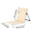 thumbnail image 3 of Sylchomon Ultralight Portable Outdoor Backrest Floor Chair, Multi Scene Use Compact Legless Folding Chair for Camping Fishing Camping, 3 of 8