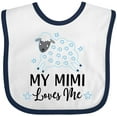 thumbnail image 3 of Inktastic My Mimi Loves Me Baby Lamb Boys or Girls Baby Bib, 3 of 4