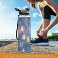 thumbnail image 6 of BZSMCE Sport Bottle Butterfly Among Glowing Lights Outdoor sports Water Bottle Size: 10.4x3in, 6 of 7