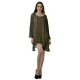 thumbnail image 2 of Moomaya Chemise à Manches Longues Femme Imprimée Robes Grande Taille Rayonne Tuniques Courtes, 2 of 4