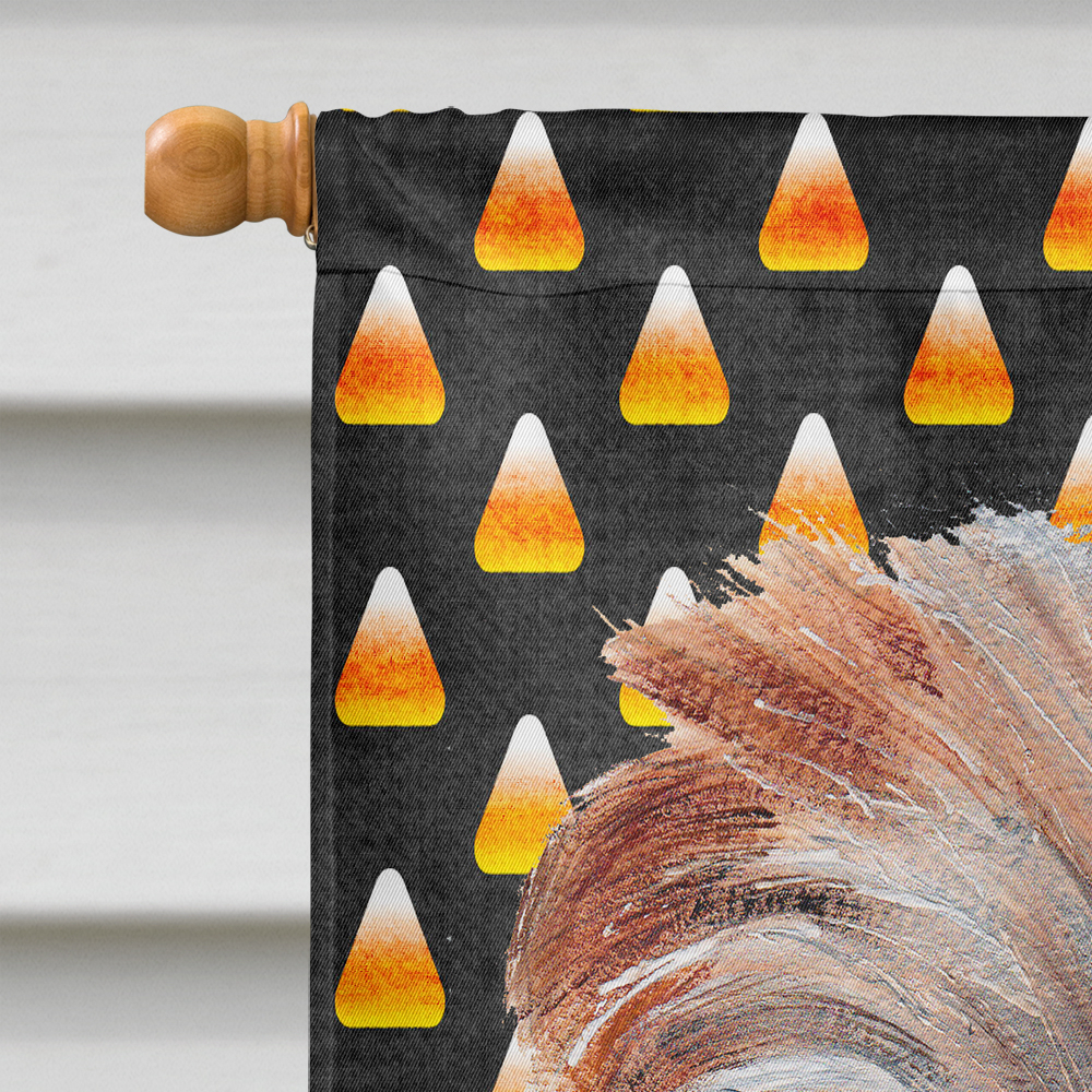 Norfolk Terrier Candy Corn Halloween Flag Canvas House Size