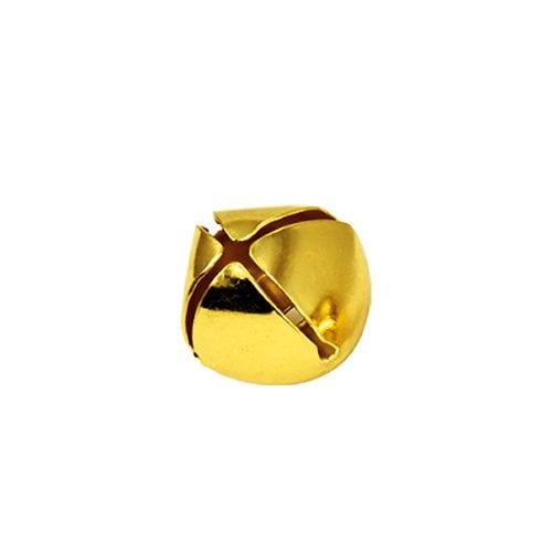 Lead Free Christmas Shining Jingle Bells Gold 3/4"