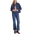 thumbnail image 2 of INSPIRE CHIC Corduroy Jacket for Women Casual Long Sleeve Fall Outerwear Button Down Shacket Jackets S Dark Blue, 2 of 6