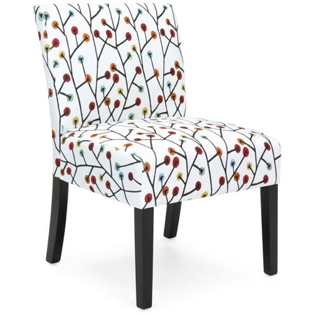 Best Choice Products Upholstered Accent Chair w/ Floral Patterns