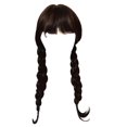 thumbnail image 3 of Peluca de Cosplay, disfraz de Cosplay negro, peluca de pelo largo, lavable para fiesta temática de Cosplay Likrtyny Para estrenar, 3 of 4