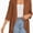 Brown, variant on Women's Open Front Cardigan, 3/4 Sleeve Waterfall Ruffle Hem Casual Top