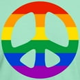 thumbnail image 3 of CafePress - Rainbow Flag Peace Dark T Shirt - Men's Classic Graphic Cotton T-Shirt, 3 of 4
