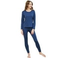 thumbnail image 3 of Thermal Underwear Women's Super Soft Long John Set Bottom Ski Winter Warm Top and Bottom Black S-2XL, 3 of 10