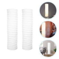 Pawsdot 2Pcs Large Lamp Shades for Floor Lamps White for Minimalist Style