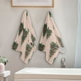 thumbnail image 4 of 2-Piece Polyester cotton Towel Set Absorbent Red Bow Christmas Tree Hand Towel Bath Towel Soft and Comfortable Machine Wash 28.3x14.4, 4 of 7