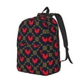 thumbnail image 2 of Daiia Red Rooster Vintage Canvas Backpack for Men and Women ,Hiking Backpack,Travel Laptop Bag for School,Large Capacity Backpack, 2 of 8