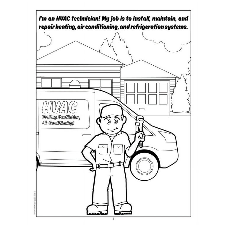 HVAC Imprint Coloring Book (25 Copies)
