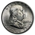 thumbnail image 2 of 1948-D Franklin Half Dollar 20-Coin Roll BU, 2 of 3
