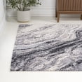 thumbnail image 4 of JONATHAN Y SUPERSOFT 5 x 8 Area Rug, Kassia Contemporary Glam Abstract Marble - Charcoal/Cream, SEU300A-5, 4 of 8