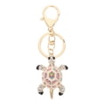 thumbnail image 1 of 1pc metal diamante tortuga incrustada tortuga elegante tutor de forma colgante, 1 of 5