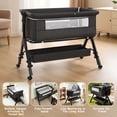 thumbnail image 6 of Baby Bassinet, Adjustable Baby Bedside Sleeper Bassinet with 360°Wheel, Baby Cradle for Infant,0-6 Months, 6 of 8