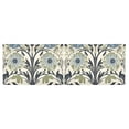 thumbnail image 6 of Yayeee Kitchen Valance Rod Pocket 54" x 18" Living Room Window Curtain, Blue Floral Pattern, 6 of 6