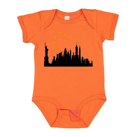 Inktastic New York Skyline Boys or Girls Baby Bodysuit