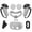 Grey, variant on Multi-Color Silicone Protection Set for Meta Quest 3S VR Devices(Green)