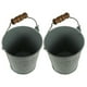 thumbnail image 3 of Decorative Flower Vase Metal Vase Iron Vase For Home Decoration Grey 10x10x10cm Storage 2Pcs, 3 of 3