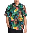 thumbnail image 5 of Camisas con hojas de aguacates florales para hombre, ropa con estampado 3D, camisa de playa hawaiana, camisetas de manga corta Y2K, ropa vintage, blusa con solapa, 5 of 5