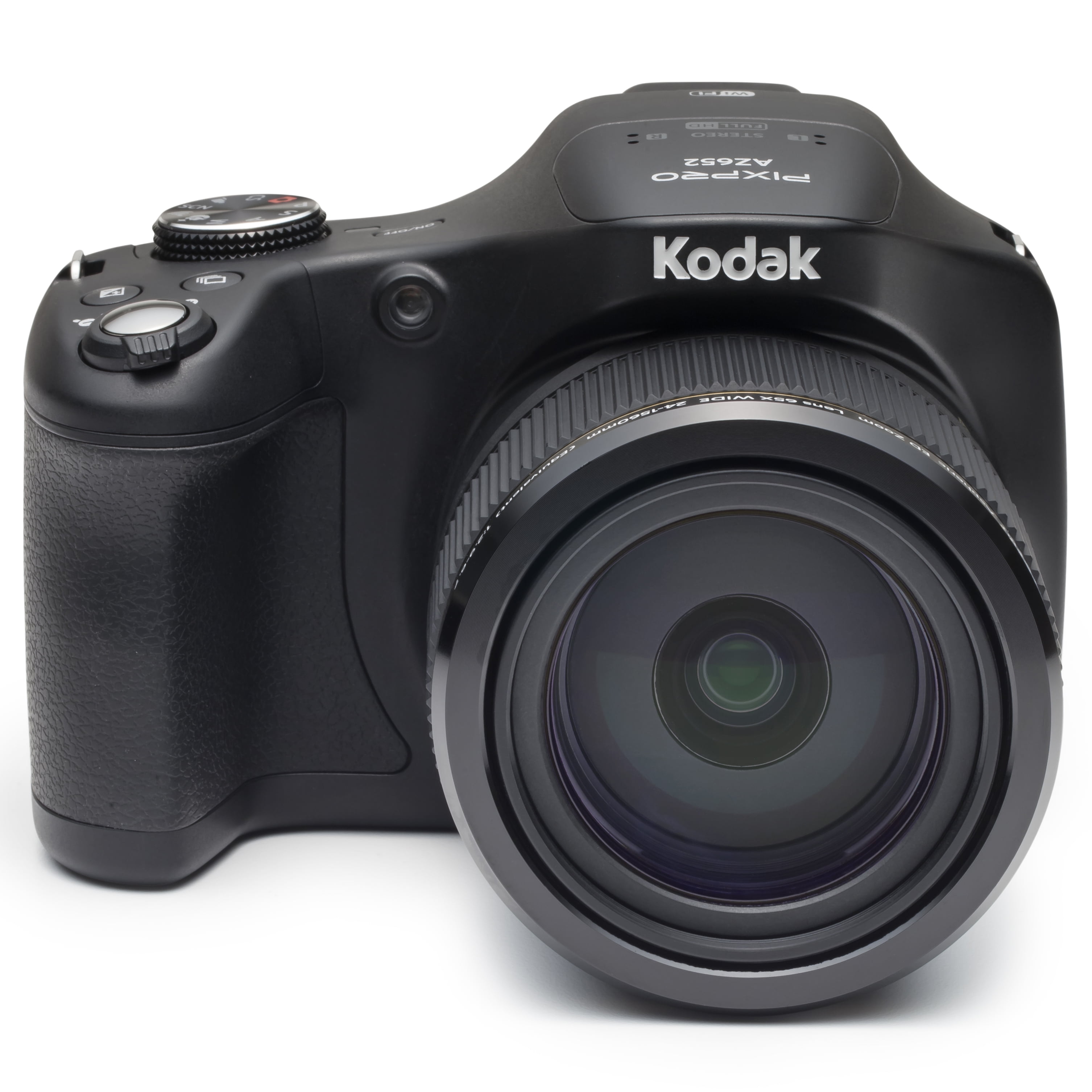 KODAK PIXPRO AZ652 Astro Zoom CMOS Bridge Digital Camera w/EVF - 20MP 65X  FHD Wi-Fi (Black) - Walmart.com