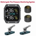 thumbnail image 2 of Motorcycle TPMS with 2 Sensors IP65 Waterproof Wireless Tire Pressure Monitoring System B, 2 of 7