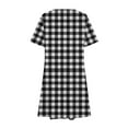 thumbnail image 4 of Summer Saving! Ashirexll Summer Dresses for Women, Midi Dresses for Women, Womens Casual Printed Short Sleeve Round Neck Ladies Dress, 4 of 6