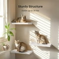 thumbnail image 4 of PYYNA-Floating Shelves, Wall Shelves for Bathroom/Living Room/Bedroom/Kitchen Decor, White Shelves with Invisible Brackets Set of 3 - AMFS08 | , Floating Shelves, Wall Shelves, for Bathroom, for Livi, 4 of 4