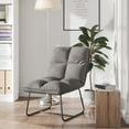 thumbnail image 2 of vidaXL Lounge Chair Padded Lounge Seat Accent Chair with Metal Frame Velvet, 2 of 6