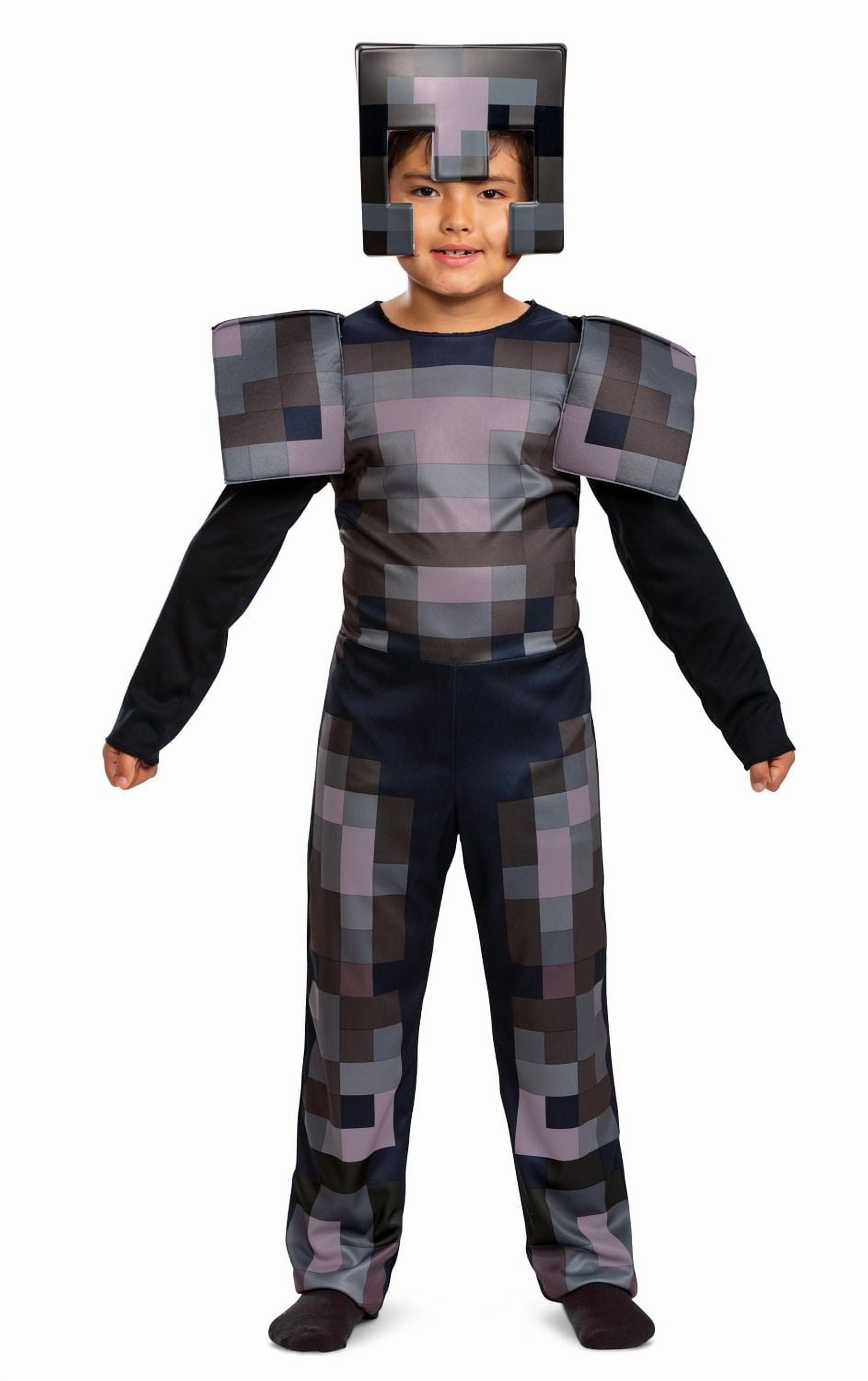 Disguise Minecraft Netherite Armor Jumpsuit Classic Child Costume
