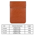 thumbnail image 2 of Funda para portátil Impermeable PU Bolsa de almacenamiento Funda para computadora portátil Reemplazo de la cubierta de la computadora portátil para MacBook, Amarillo, 13.3 pulgadas Scienceny EL5337-05B, 2 of 2