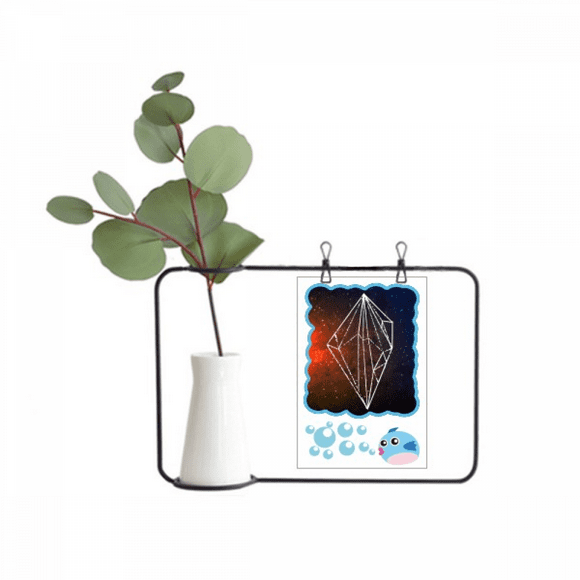 Brown Crystal Universe Sky Fantasy Star Transparent Glass Hanging Vases Decoration Bottle