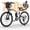 White, variant on AIRWEST 26" Folding Electric Bike for Adults -Peak 750W Motor, 48V 374.4W Removable Battery, 7-Speed, Dual Suspension,Mountain E-Bike, UL2849
