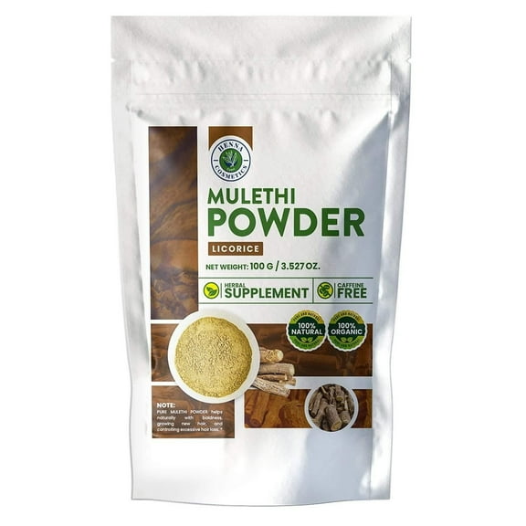 Licorice Root Powder (Mulethi) 100 Grams (3.53 oz.) Herbal Supplement