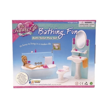 Barbie 3  Years Dollhouse Accessories, Plastic Multicolor, 6 Count