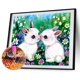 thumbnail image 2 of 5D DIY diamante pintura conejos completo redondo taladro mosaico decorativo dibujo regalo Likrtyny Arte deco, 2 of 9