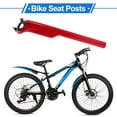 thumbnail image 3 of 1 Pc Tubos de asiento de bicicleta 27.2x350mm Tubo de asiento de sillín ajustable universal de fibra de carbono rojo, 3 of 8