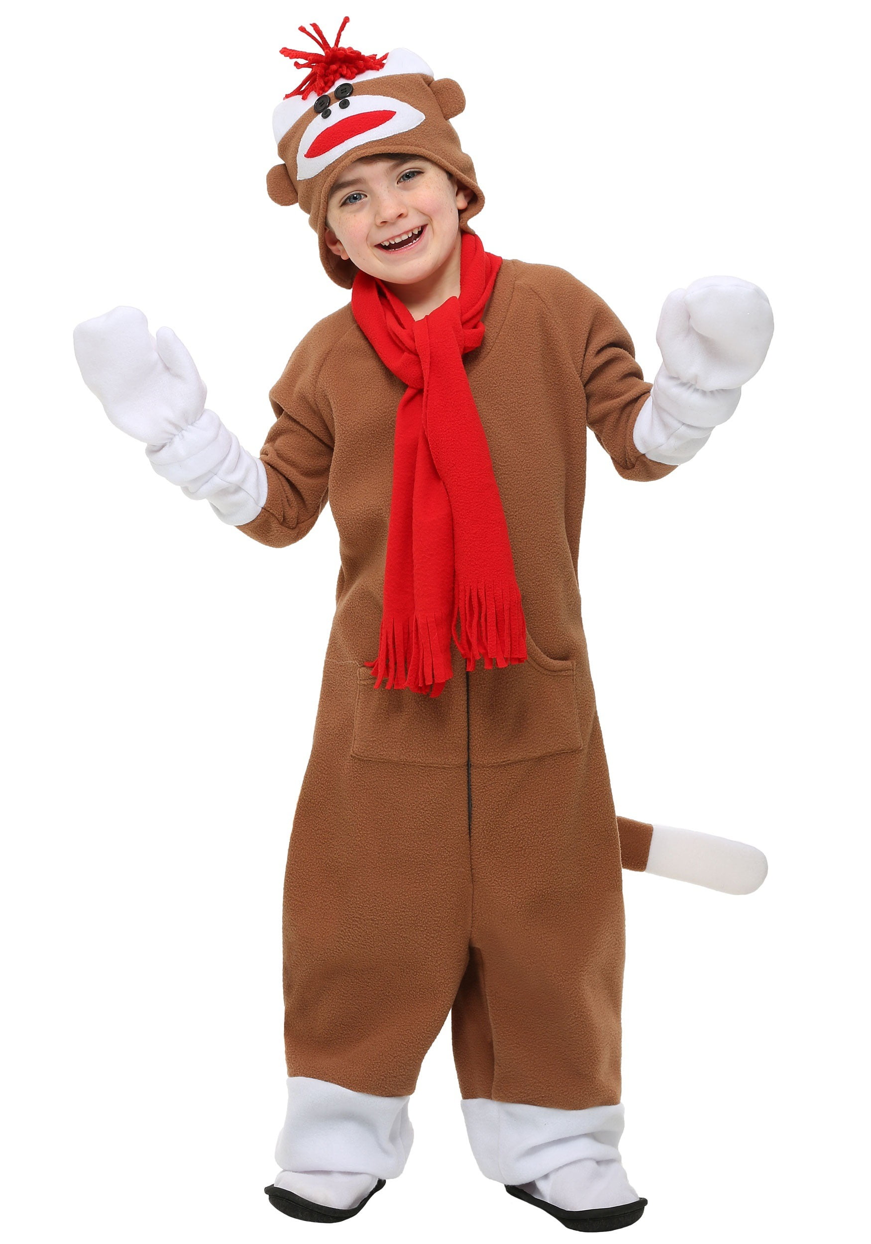 Sock Monkey Girl Child Costume