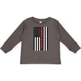 thumbnail image 3 of Inktastic Firefighter Daddy Flag Boys or Girls Long Sleeve Toddler T-Shirt, 3 of 5