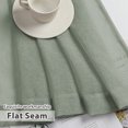 thumbnail image 2 of OVZME Dolly Sage Green Valance Sheer Cafe Curtains 24 Inch Length 2 Pieces,Living Room/Bathroom/Kitchen Curtain Tiers with Rod Pockets Snow Texture Solid Gauzy Small Window Curtains,30W X 24L, 2 of 7