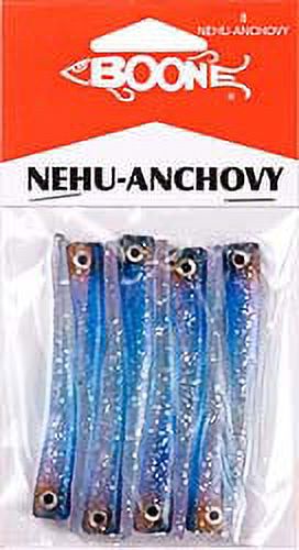 Boone 2-3/4 in Soft Plastic Nehu Anchovy Fishing Lures for Saltwater Fish (8 Count)