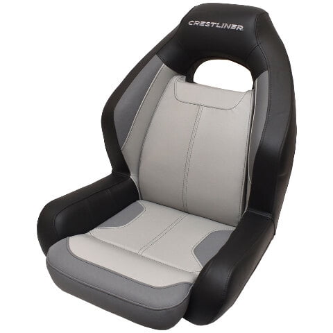 Crestliner Boat Ozark Helm Seat 2281423 | Springfield Black / Gray