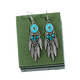 thumbnail image 3 of sweethay Pendientes occidentales Vintage pintura hojas bohemio exquisito moda Popular atractivo oreja colgantes joyería para mujeres niñas Ropa, zapatos y accesorios Miscelánea lago azul, 3 of 6