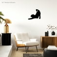 thumbnail image 2 of Cat Stretching Metal Wall Sign | Cat Silhouette Wall Decor in 3 Sizes and Colors | Indoor Outdoor Cat Sign Made in the USA | Beautiful Solid Steel Home Decor Decorative Accent Metal Art Wall Sign, 2 of 6