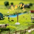 thumbnail image 5 of Viveous Artificial Maple Branch Miniature Tree for Diorama Fall Mini Decor Tree for Halloween Village Autumn Themed Model Tree for Crafts and Decorations, 5 of 11